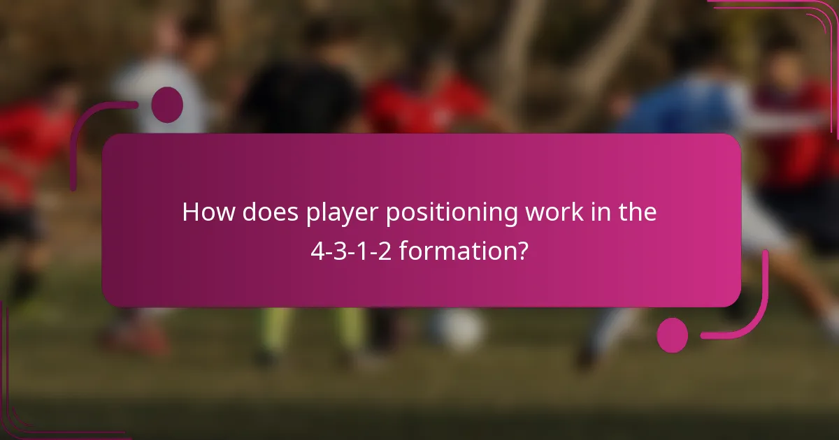 How does player positioning work in the 4-3-1-2 formation?